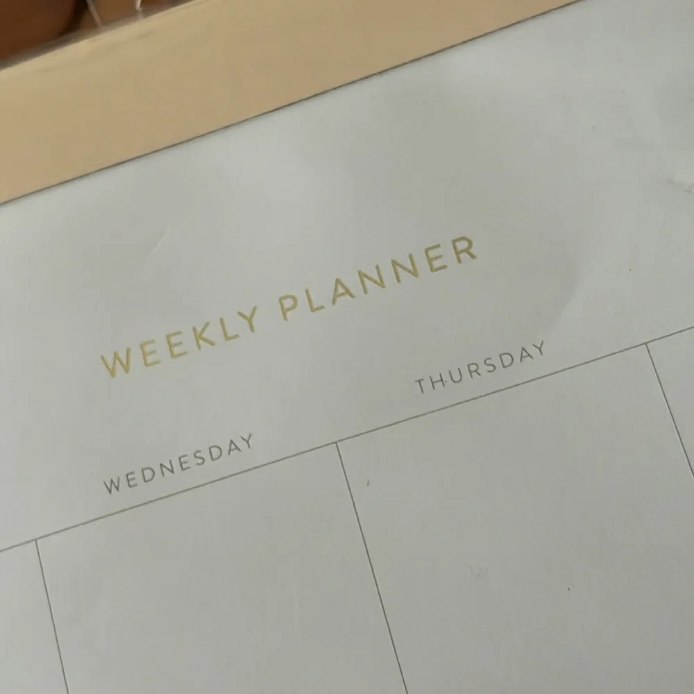 Sugar Paper Undated Weekly Planning Pad
